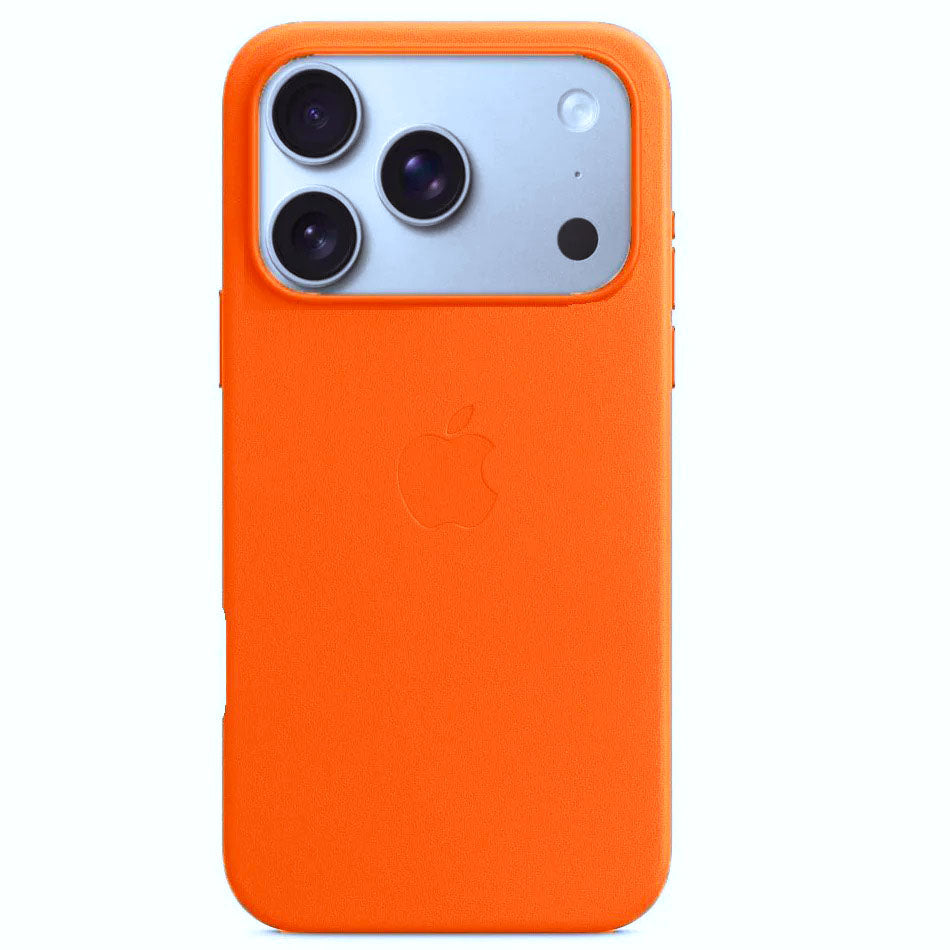 iPhone 17 Pro Leather Case with MagSafe - Orange – CaseCart