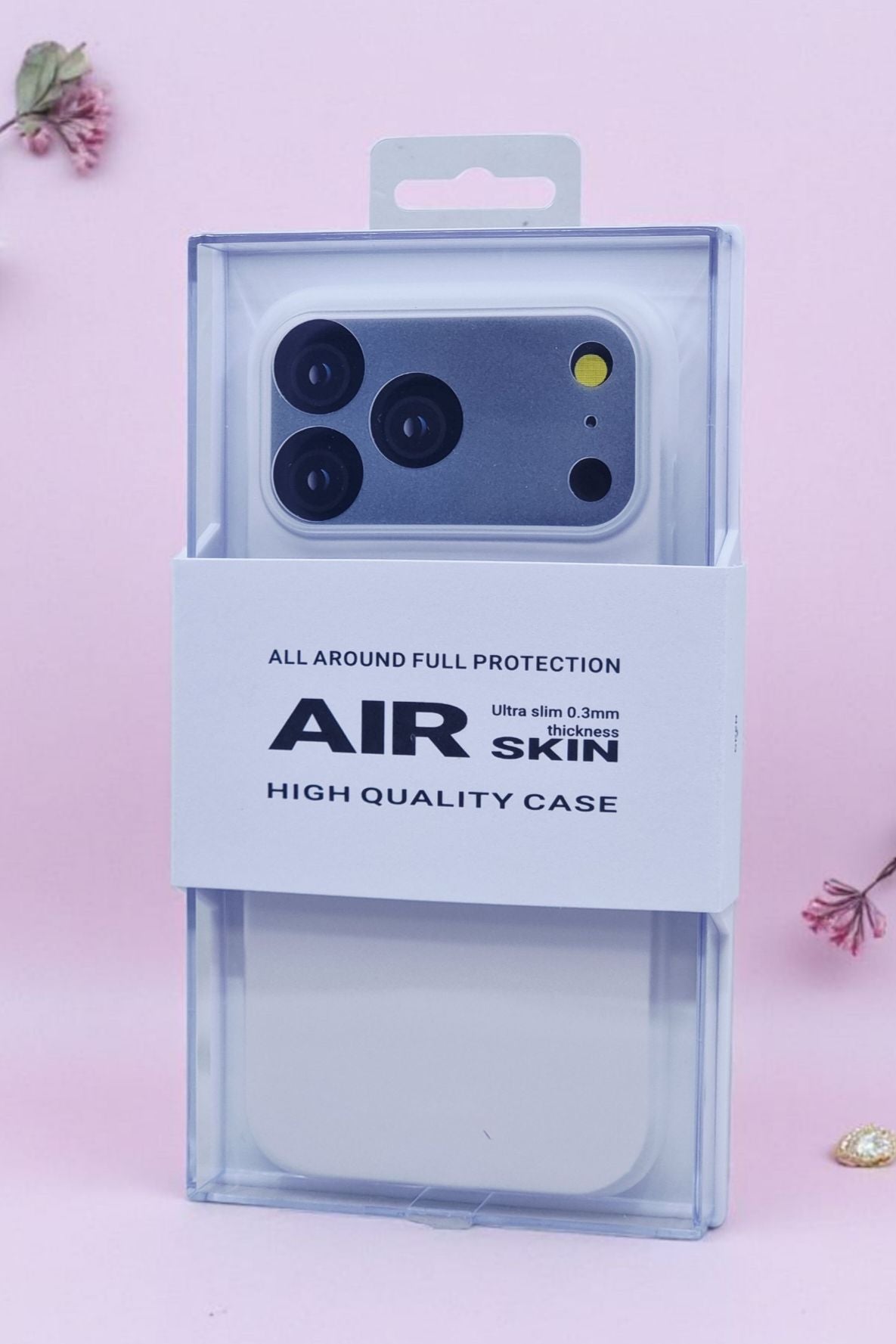 iPhone 17 Pro Ultra Thin KZDOO Air Skin Matte Frosted Back Cover - White