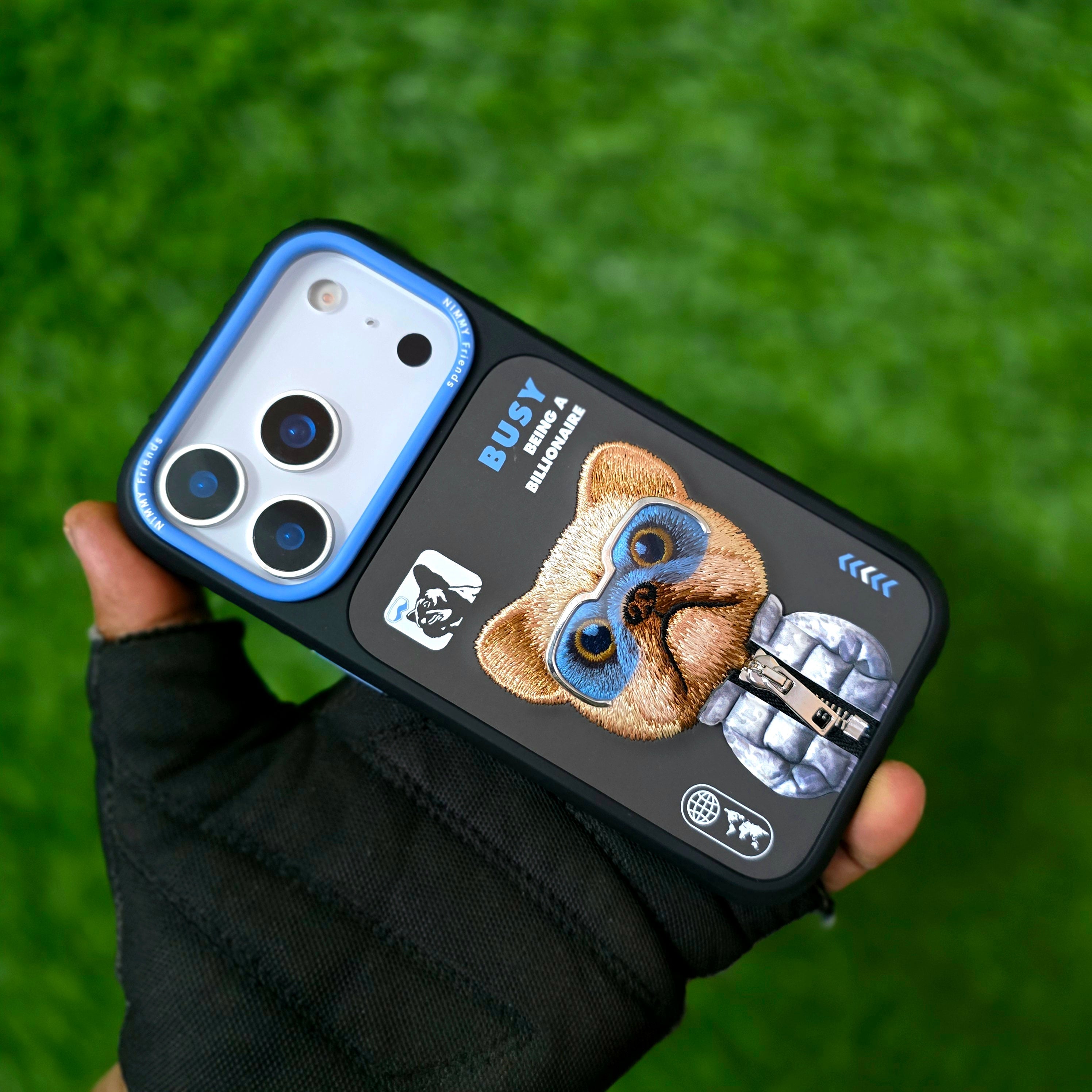 iPhone 17 Pro Nimmy Case, 3D Embroidery Winter Jacket Series Back Cover - Dog