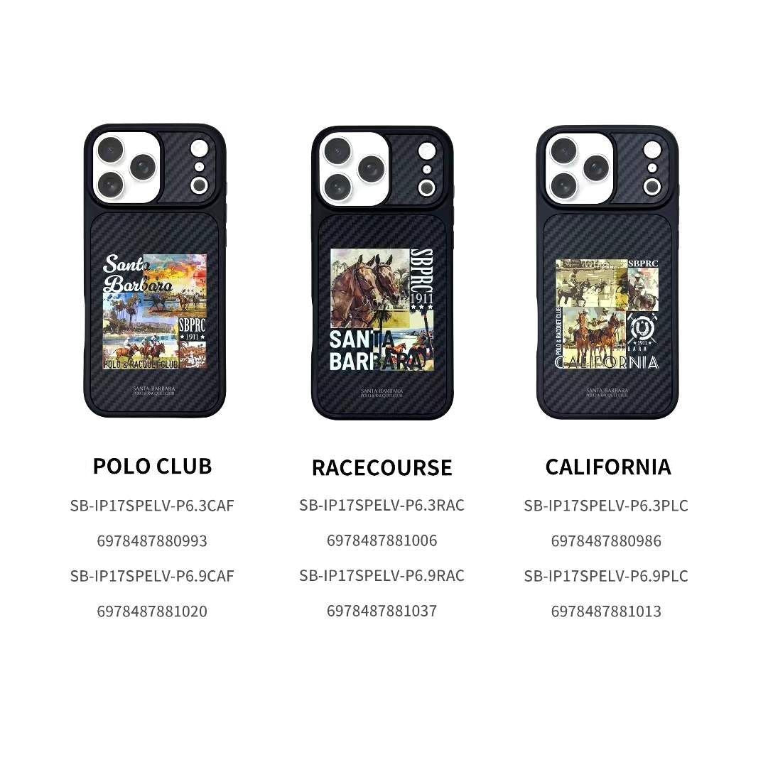 iPhone 17 Pro Carbon Fiber Original Santa Barbara Polo Club Elvish Series Back Cover - California