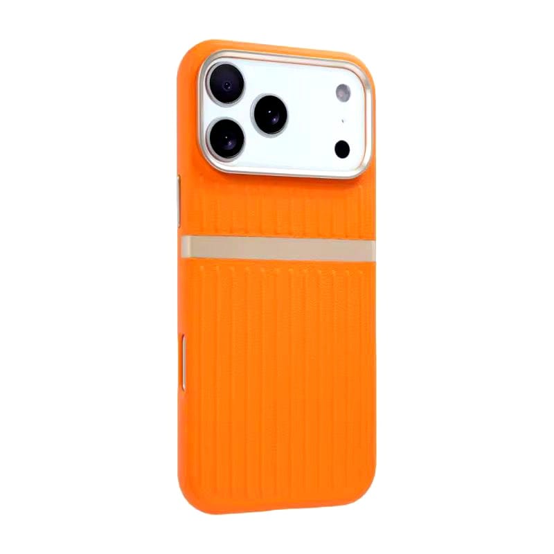 iPhone 17 Pro Max Shockproof Hard+PC SIBLING Series Back Cover - Orange