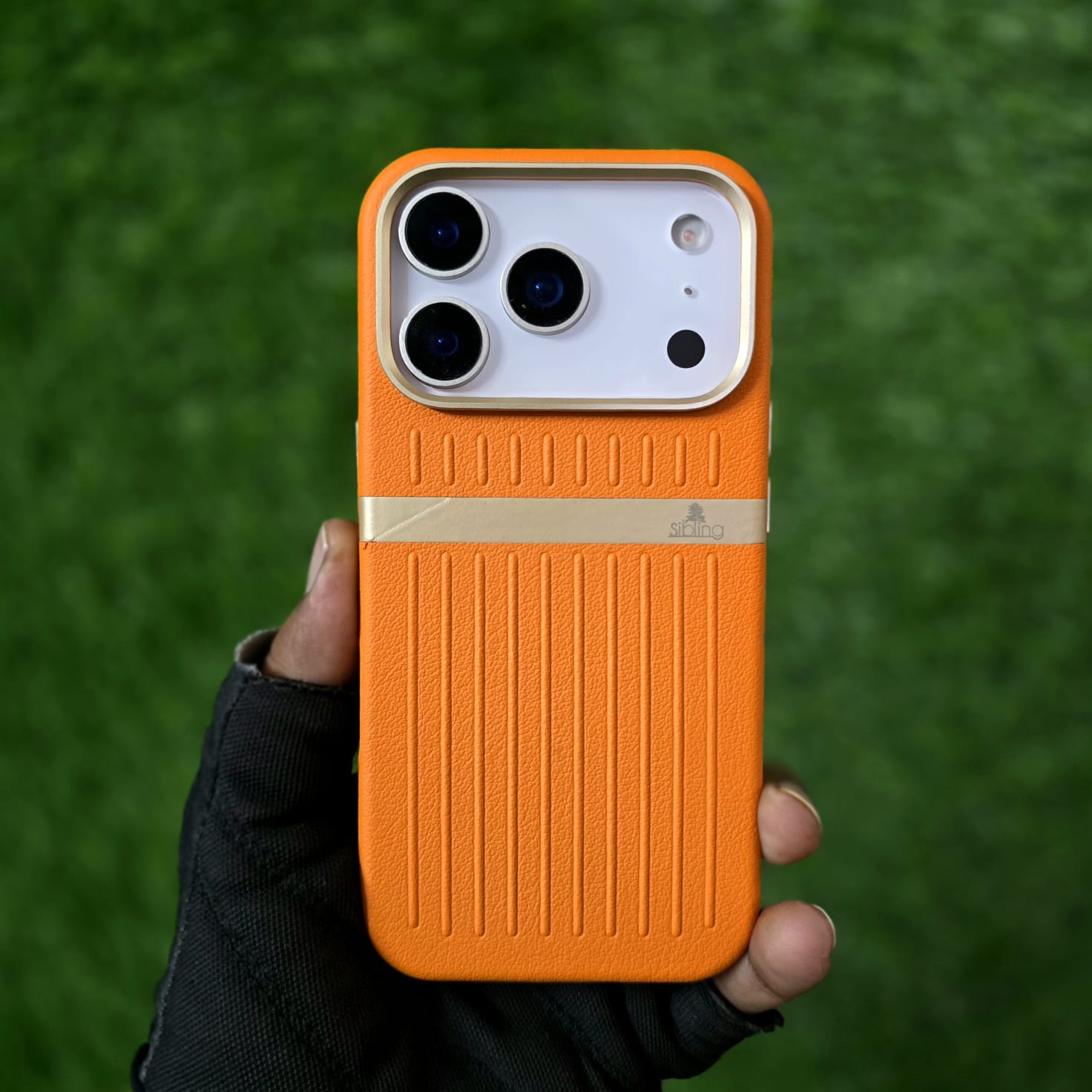 iPhone 17 Pro Shockproof Hard+PC SIBLING Series Back Cover - Orange