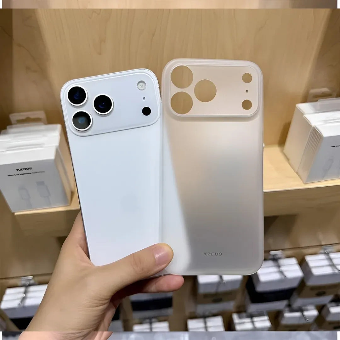 iPhone 17 Pro Max Ultra Thin KZDOO Air Skin Matte Frosted Back Cover - White