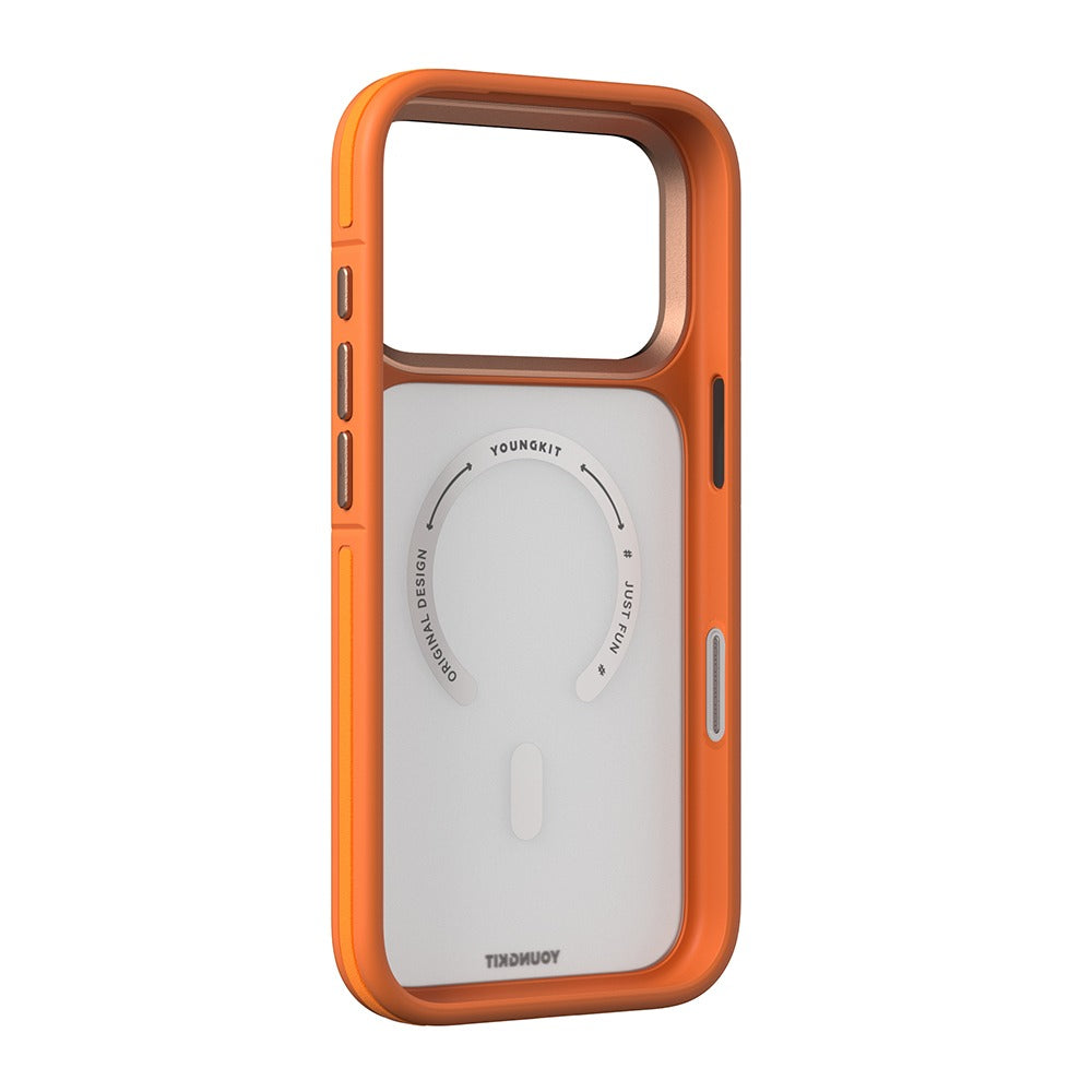iPhone 17 Pro Max Youngkit Case, Rock Sand Series with Magsafe - Orange