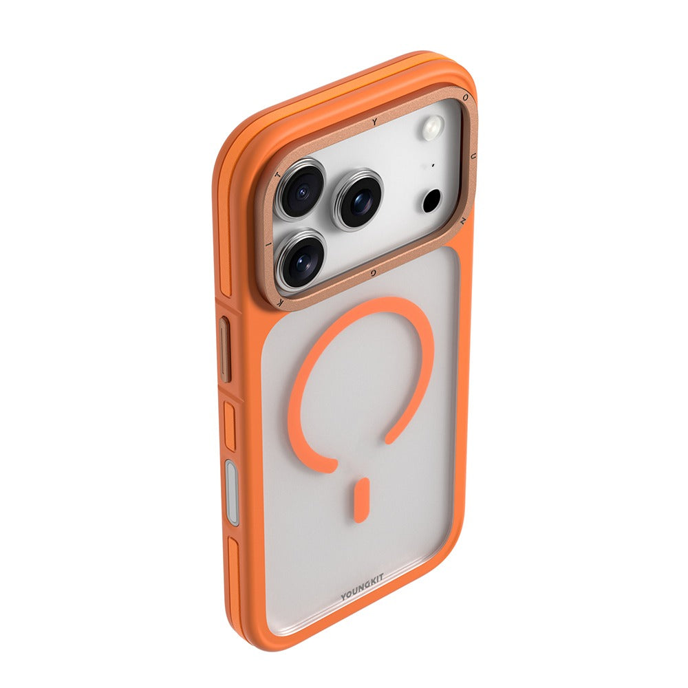 iPhone 17 Pro Max Youngkit Case, Rock Sand Series with Magsafe - Orange