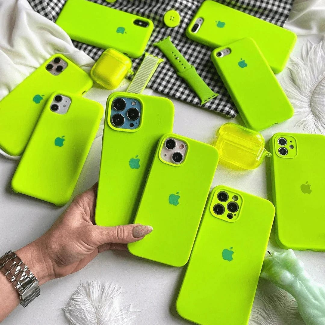 Neon Green Color Silicon Case