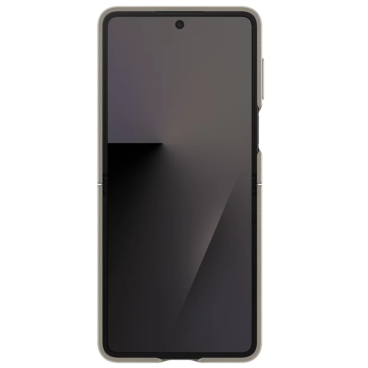 Samsung Galaxy Z Flip7 Leather Protective Shell Cover Back Cover - Titanium