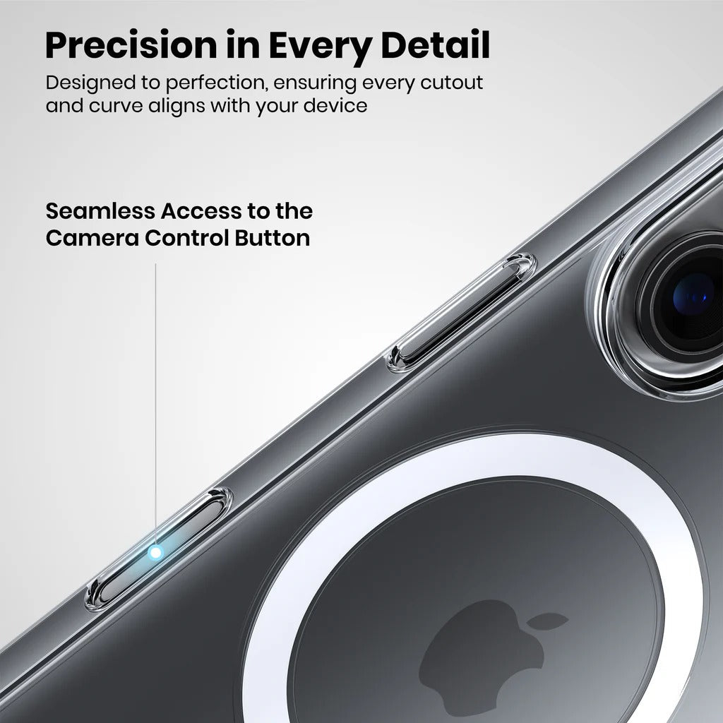 iPhone 17 Cristal Clear Magsafe Back Cover with IC Animation - Transparent