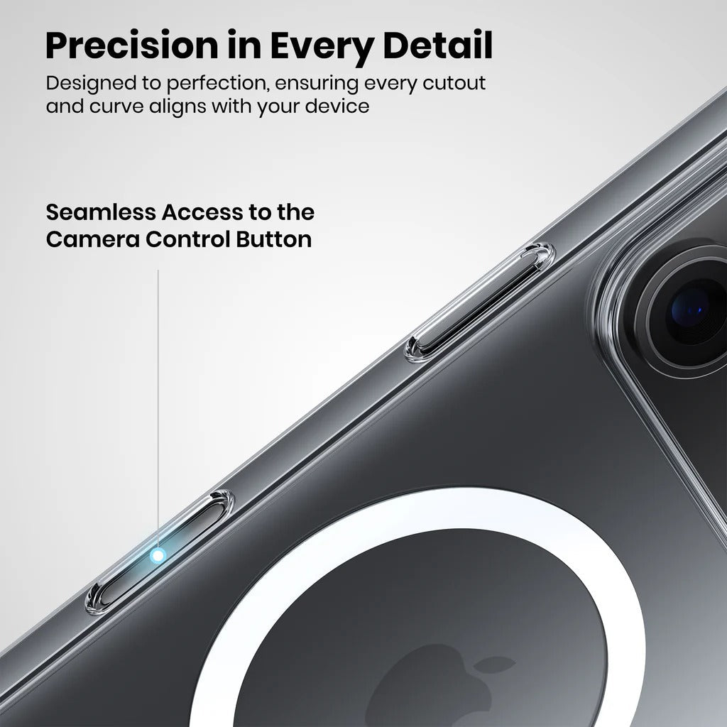 iPhone Air Cristal Clear Magsafe Back Cover with IC Animation - Transparent