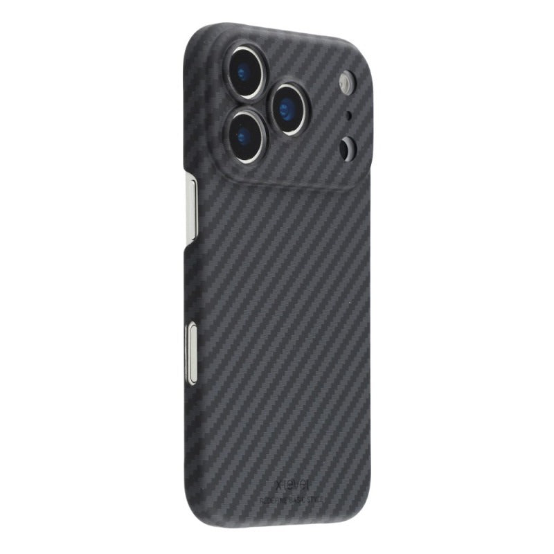 iPhone 17 Pro 0.6mm Ultra Slim X-LEVEL Carbon Fiber Magnetic Cover with Magsafe - Black