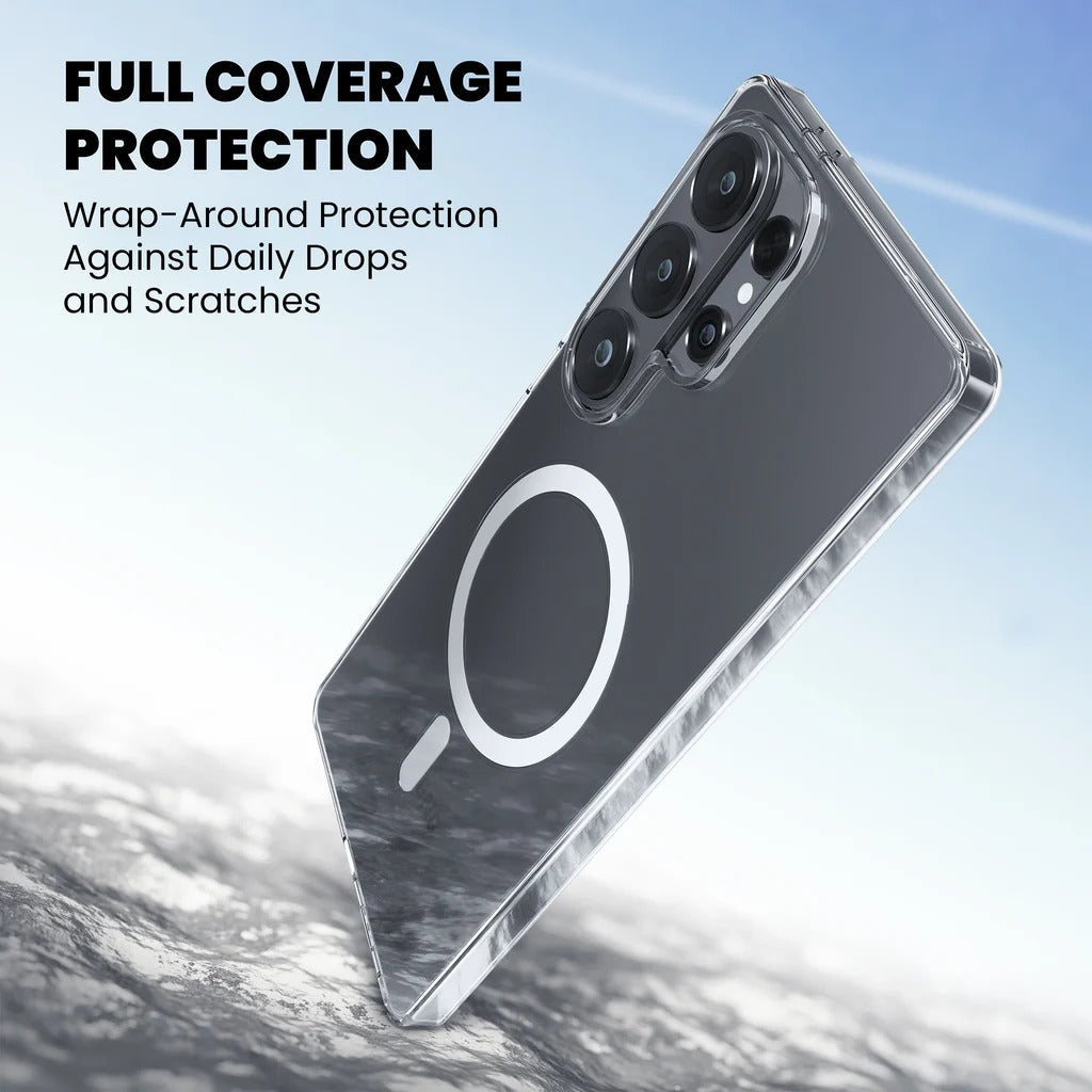 Samsung Galaxy S26 Ultra Anti Yellowing Cristal Clear Transparent Case with Magsafe