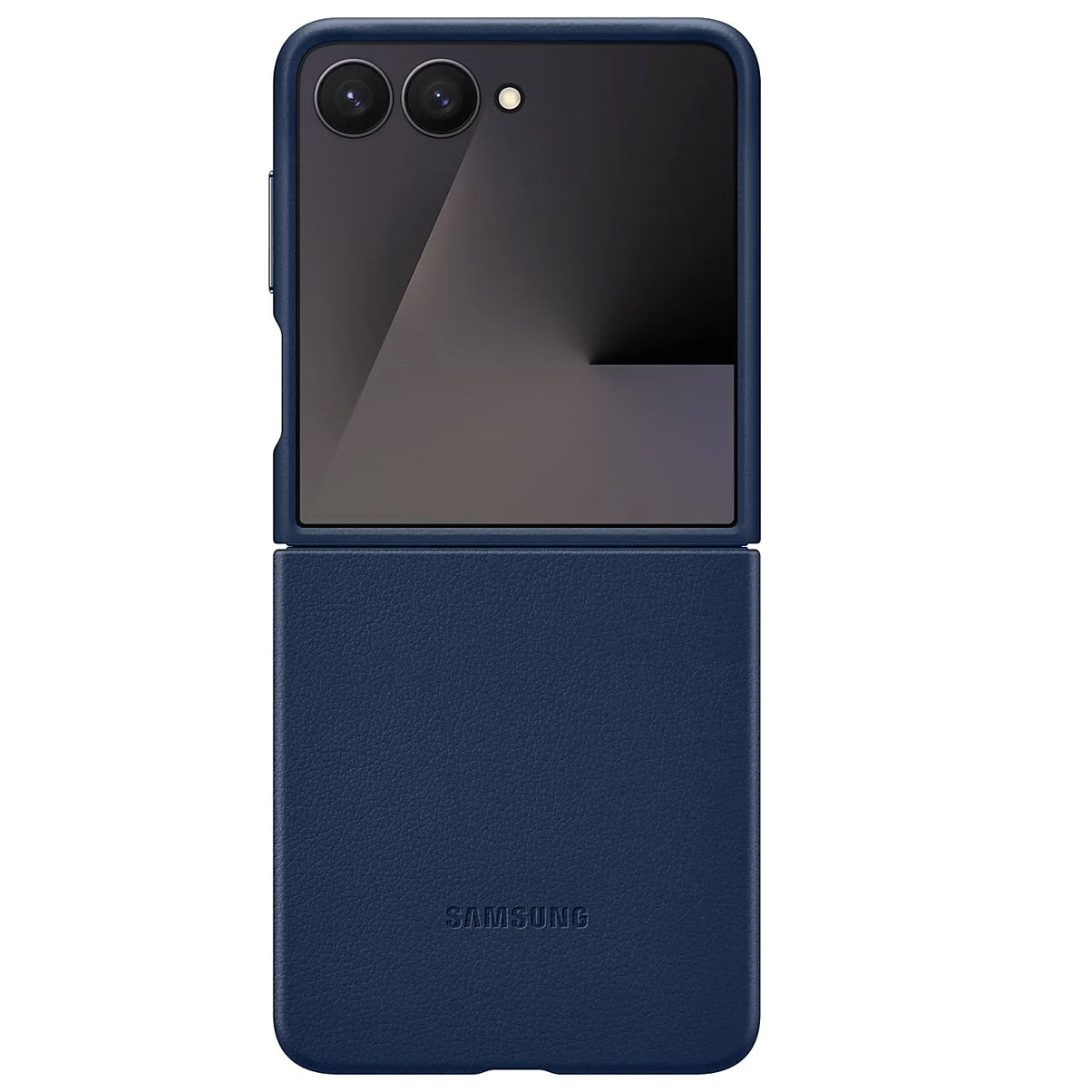Samsung Galaxy Z Flip7 Leather Protective Shell Cover Back Cover - Blue