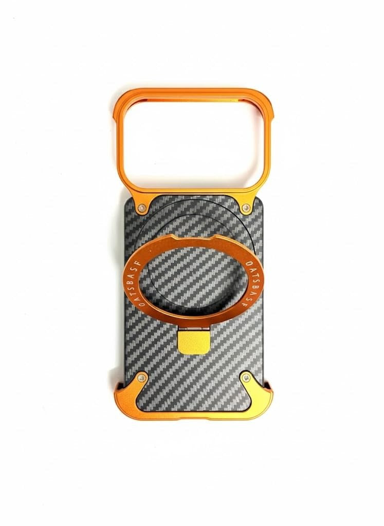 iPhone 17 Pro Metal Carbon Case with Stand and Magsafe
