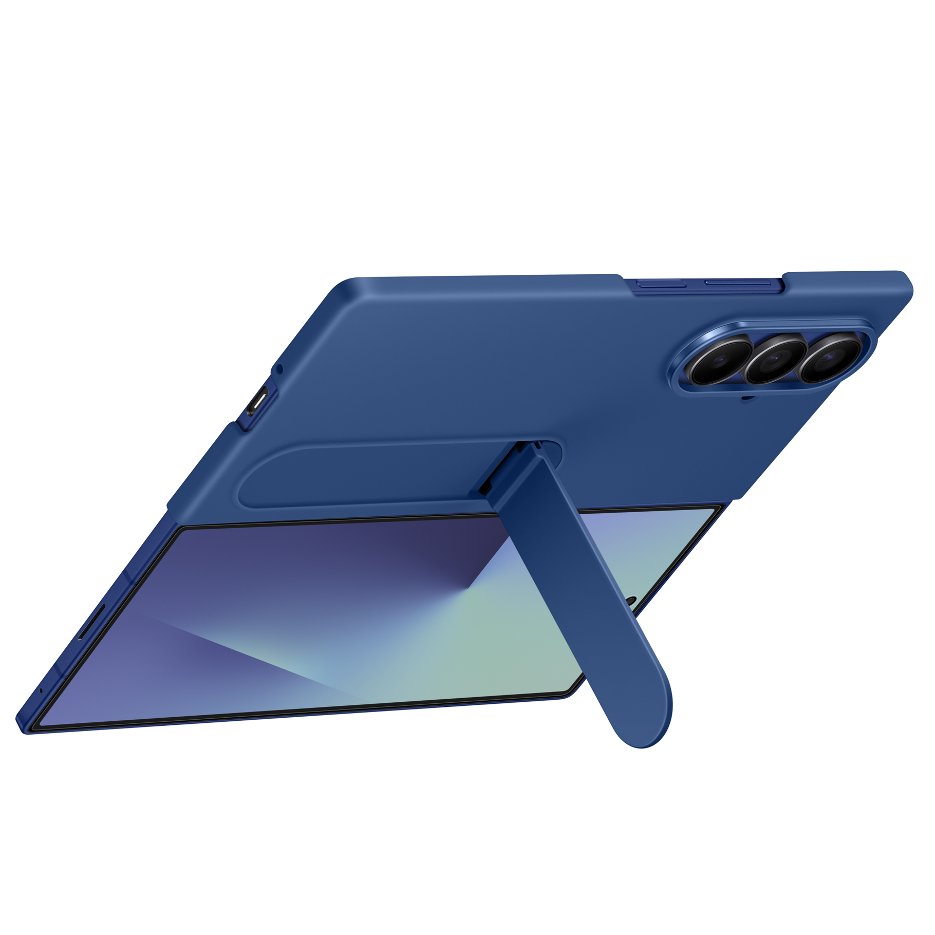 Samsung Galaxy Z Fold7 Matte Skin Feel PC Hard Case with Kickstand