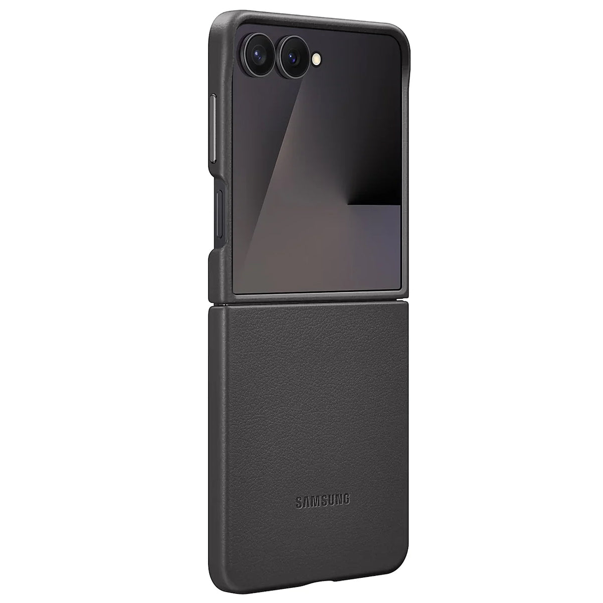 Samsung Galaxy Z Flip7 Leather Protective Shell Cover Back Cover - Gray