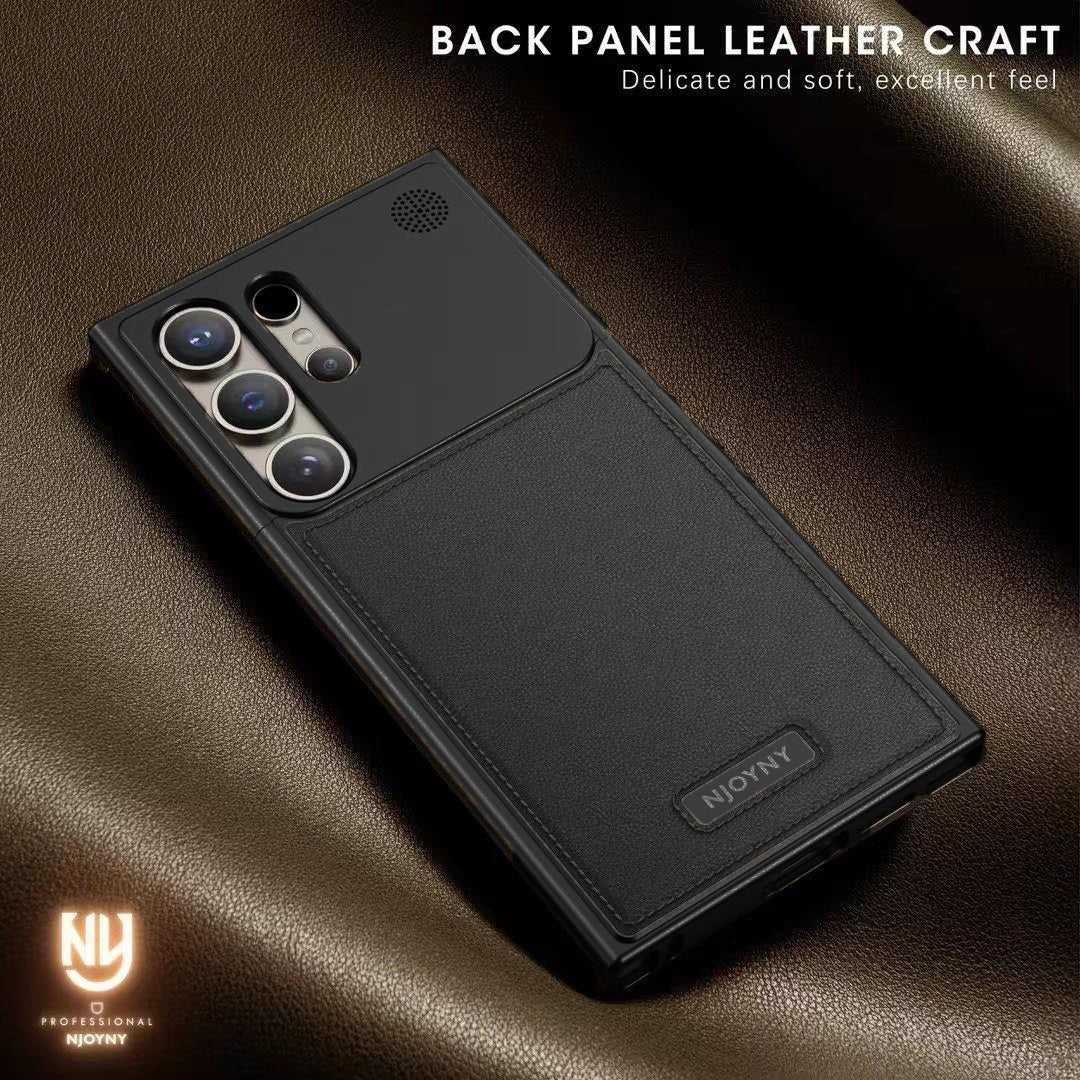 Samsung Galaxy S24 Ultra Aero Flex Metal Frameless Leather Case with Built-in Magsafe & Aroma
