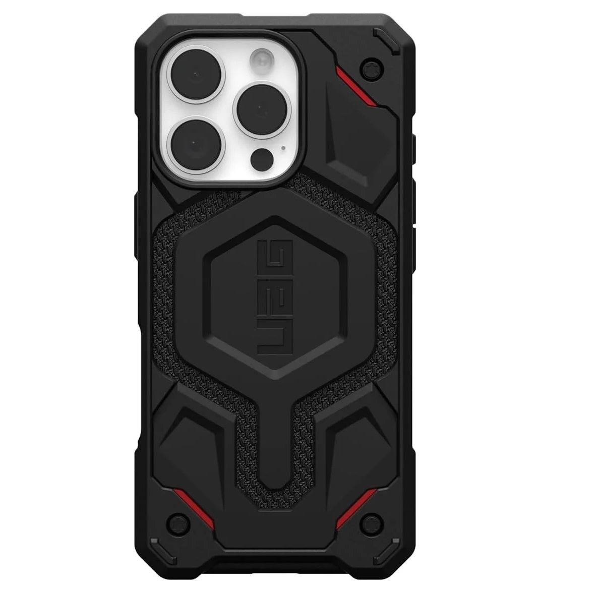 iPhone 16 Pro Max Back Cover Monarch Pro Kevlar Ruged Armor Case with MagSafe - Black