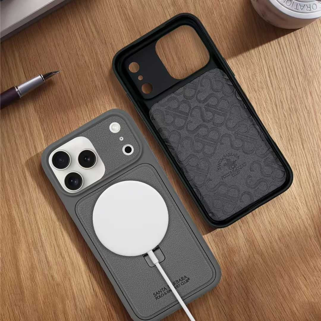 iPhone 17 Pro Max Leather Case, Original Santa Barbara Primo Series Leather Back Cover