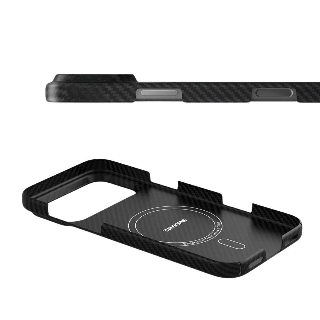 iPhone 17 Pro 0.4mm Thin Original SLIVA Real Aramid Carbon Fiber Case with Magsafe - Blue