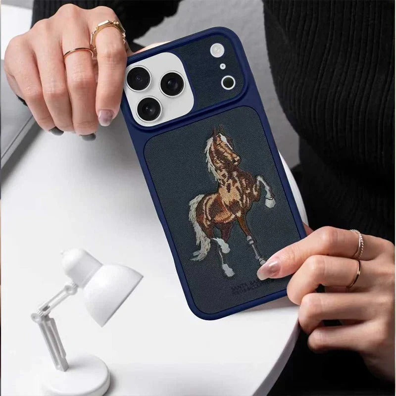 iPhone 17 Pro Santa Barbara Boris Series Leather Back Cover