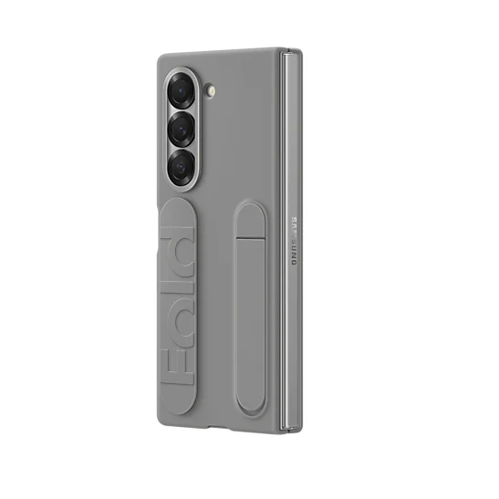 Samsung galaxy Z Fold 6 Matte Skin Feel Case with Inbuilt Band & Stand