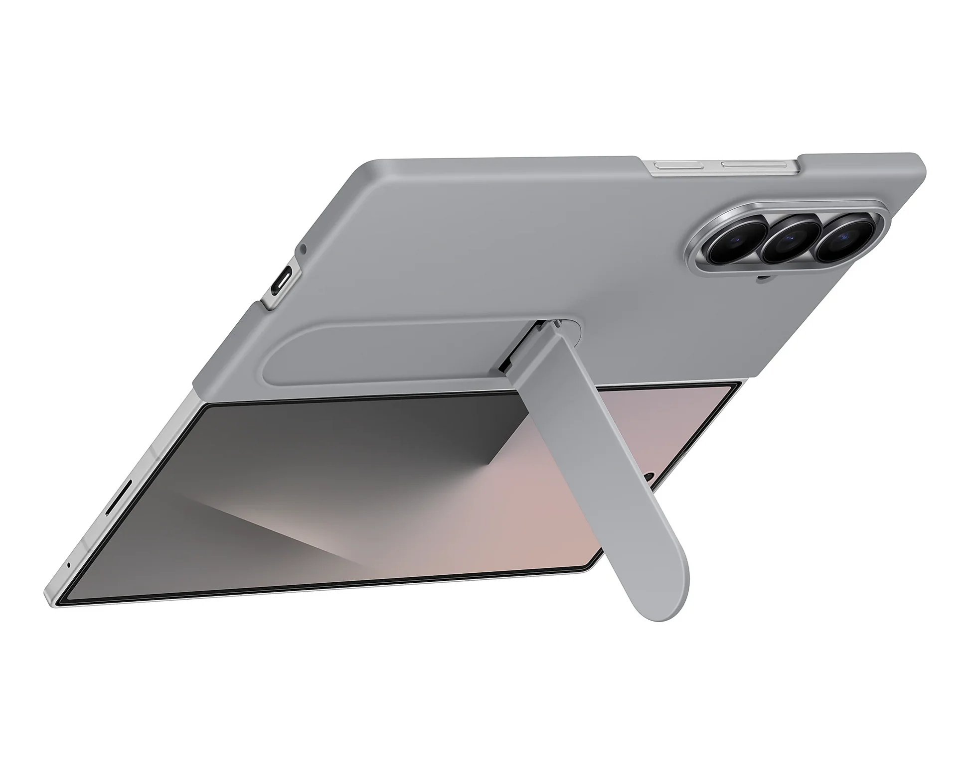 Samsung Z Fold8 Ultra Silicon Case Kickstand with Logo
