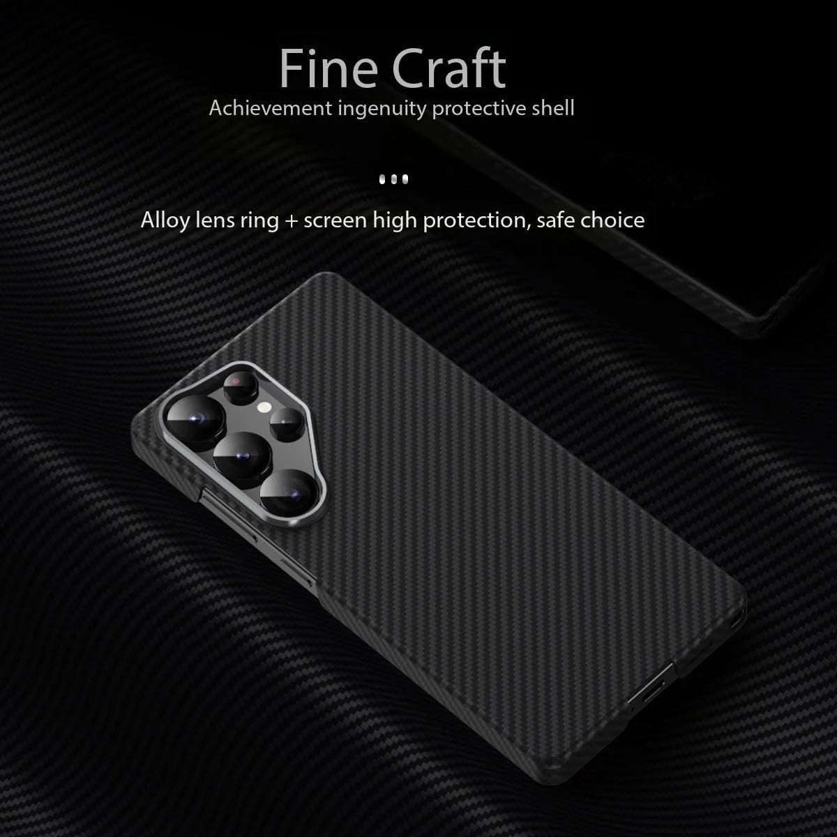 Samsung Galaxy S26 Ultra Slim Lightweight Carbon Fiber Case with Magsafe - Black
