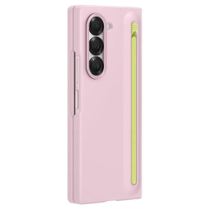 Samsung Galaxy Z Fold 6 Skin Feel S Pen Case with Front Glass Protection & Stylus