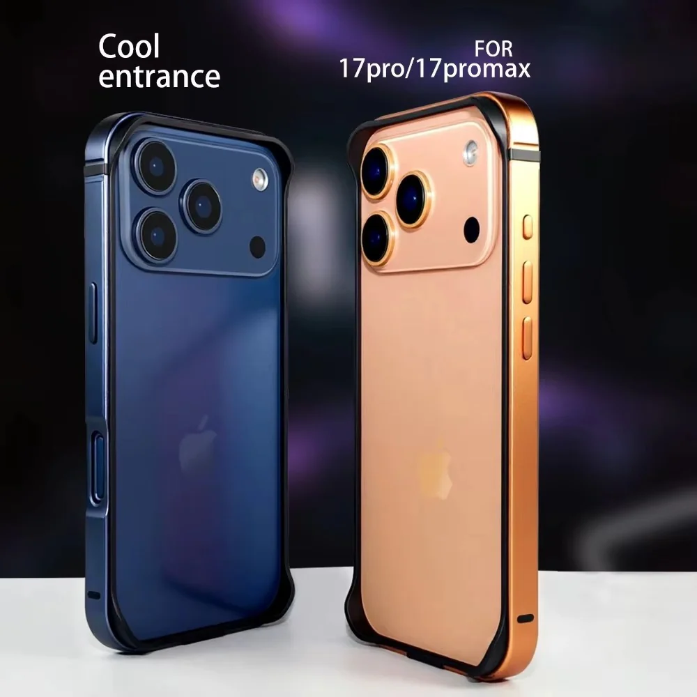 iPhone 17 Pro Aluminum Frame Metal Bumper Case