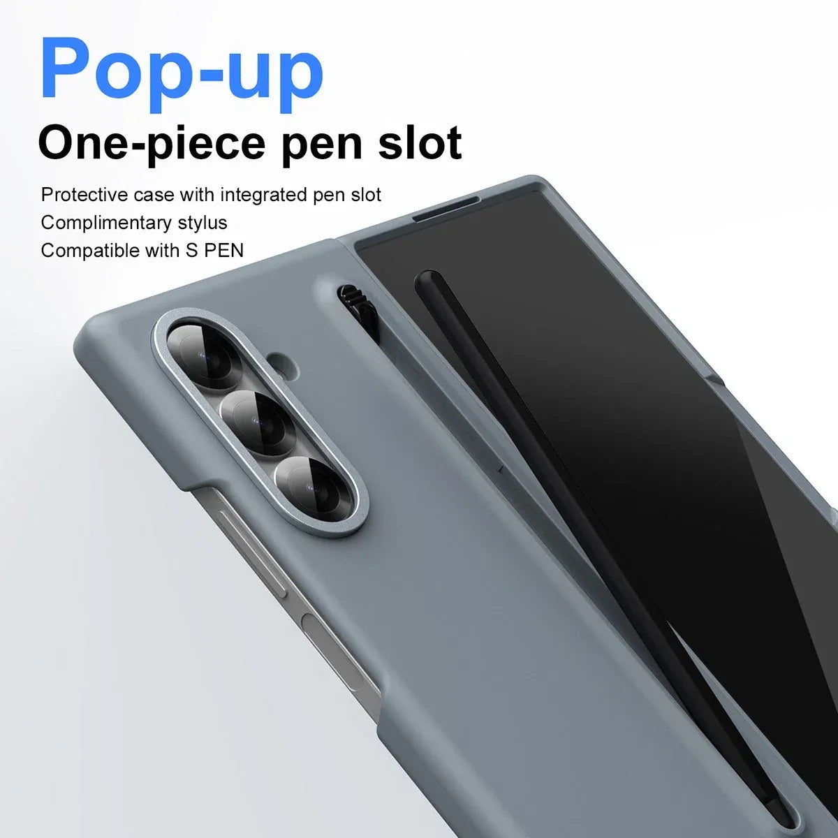 Samsung Galaxy Z Fold 6 Slim Skin Feel S Pen Case with Stylus