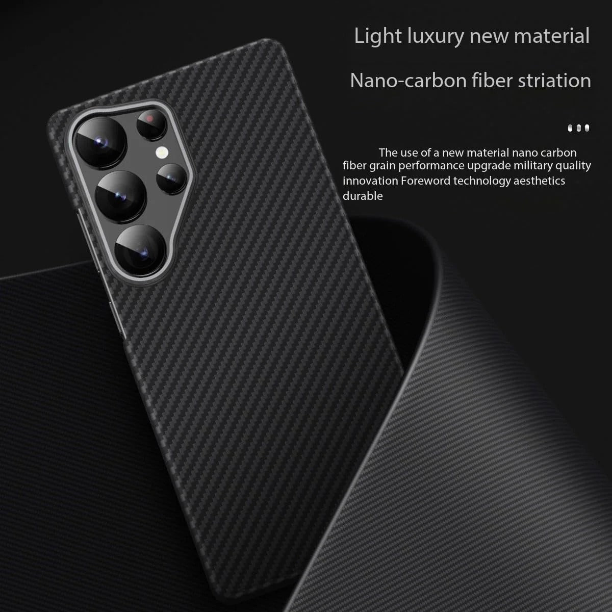 Samsung Galaxy S26 Ultra Slim Lightweight Carbon Fiber Case with Magsafe - Black