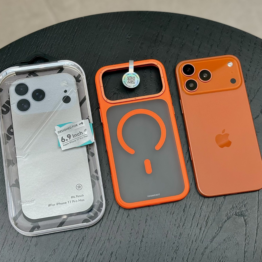 iPhone 17 Pro Max Youngkit Case, Rock Sand Series with Magsafe - Orange