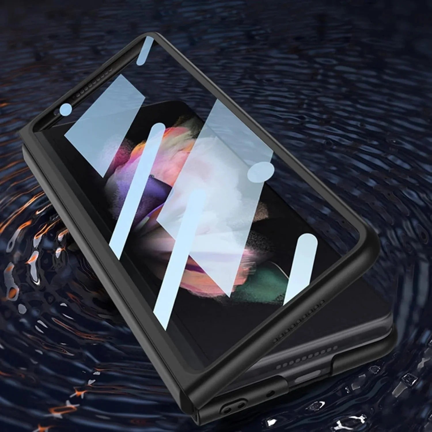 Samsung Galaxy Z Fold 6 Skin Feel S Pen Case with Front Glass Protection & Stylus