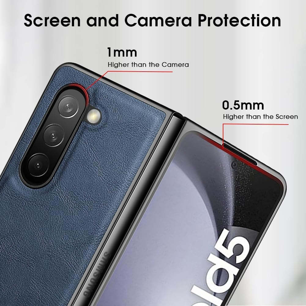 Samsung Galaxy Z Fold7 Durable Shockproof Protective Leather Case