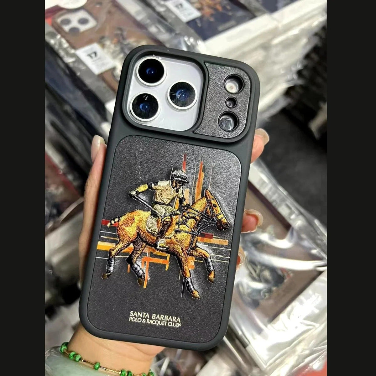 iPhone 17 Pro Max Leather Case, Original Santa Barbara Cedric Series Leather Back Cover