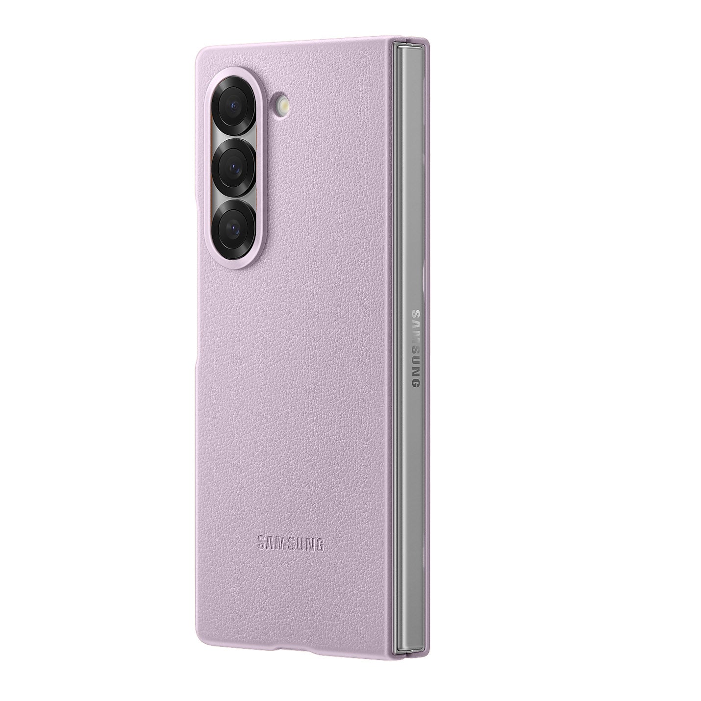 Samsung Galaxy Z Fold6 Leather Back Cover Case - Pink