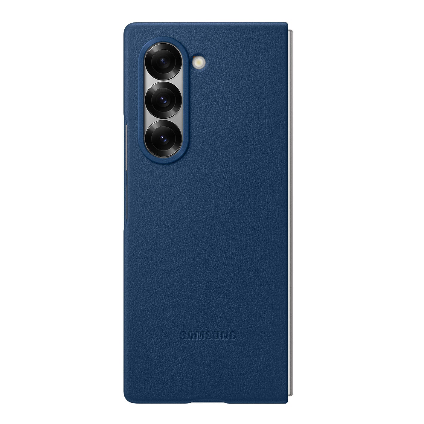 Samsung Galaxy Z Fold 7 Leather Case Protection Protective Shell Case Cover - Blue