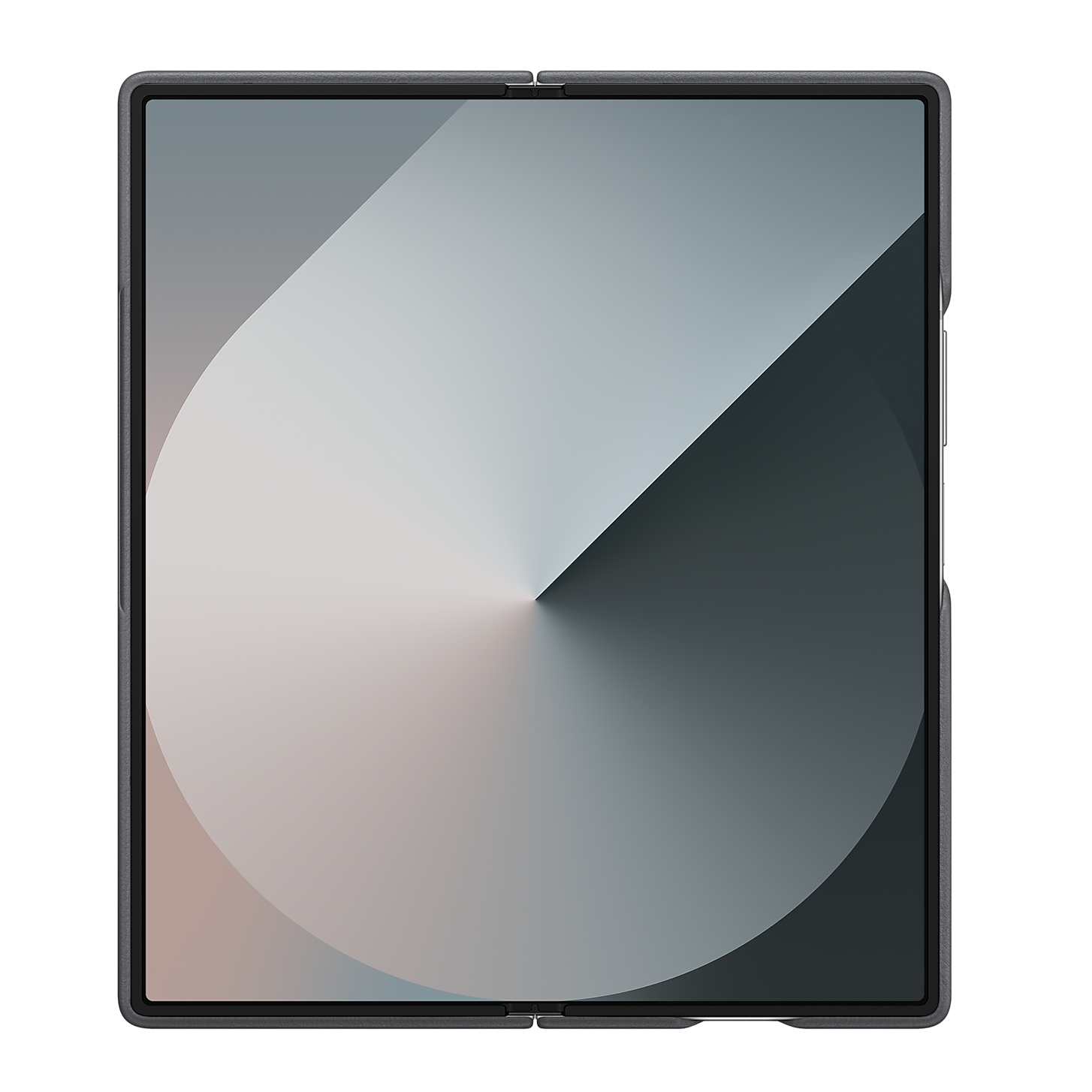 Samsung Galaxy Z Fold6 Leather Back Cover Case - Gray