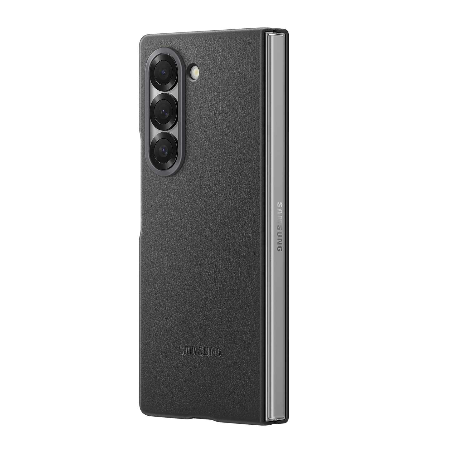 Samsung Galaxy Z Fold 7 Leather Case Protection Protective Shell Cover - Gray