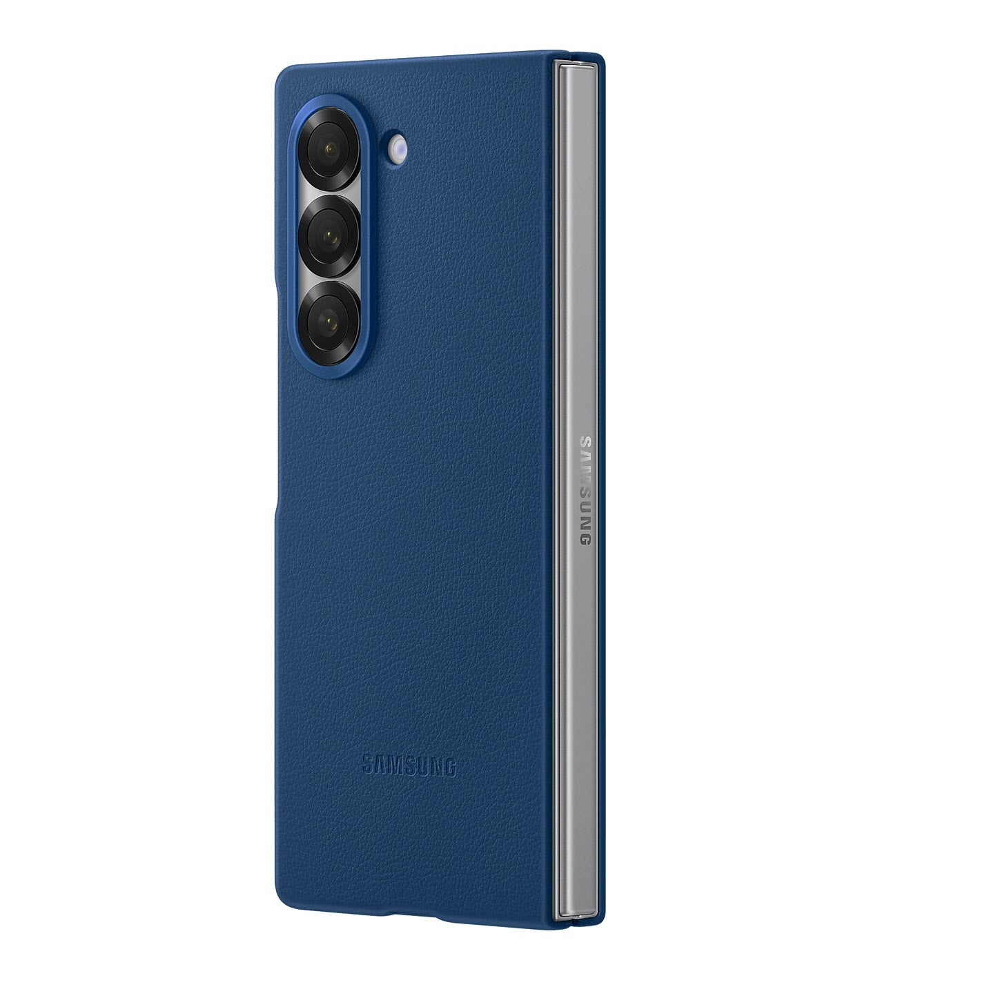 Samsung Galaxy Z Fold 7 Leather Case Protection Protective Shell Case Cover - Blue