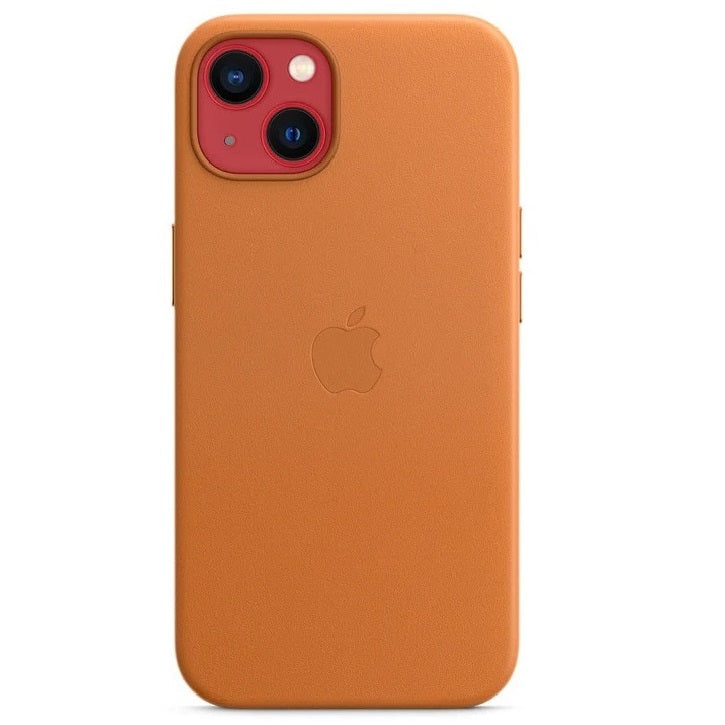 iPhone 13 Leather Back Cover Case with MagSafe - Tan