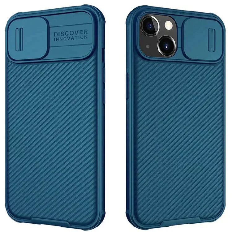 Nillkin iPhone 14 Plus Cam-shield Pro Case with Camera Protection - Blue