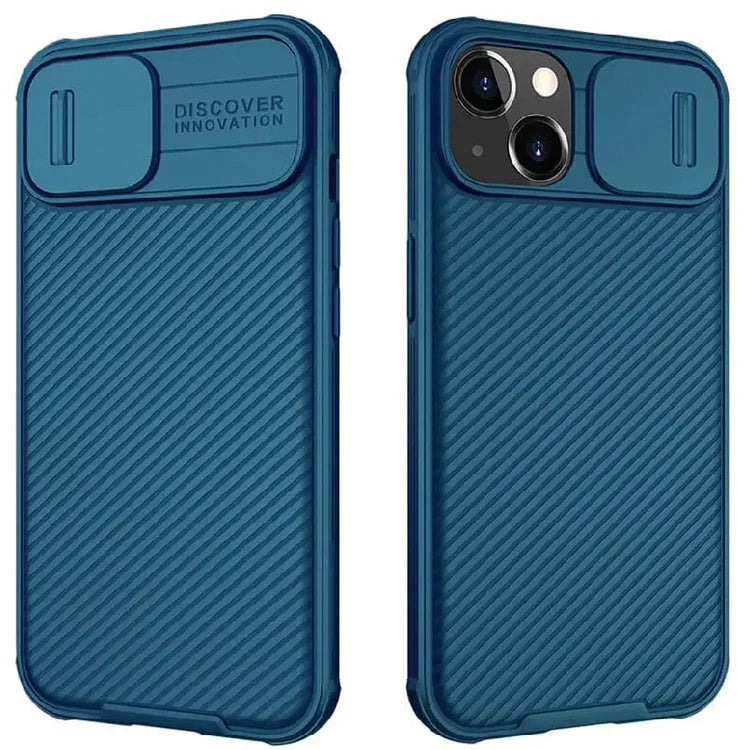Nillkin iPhone 14 Cam-shield Pro Case with Camera Protection - Blue