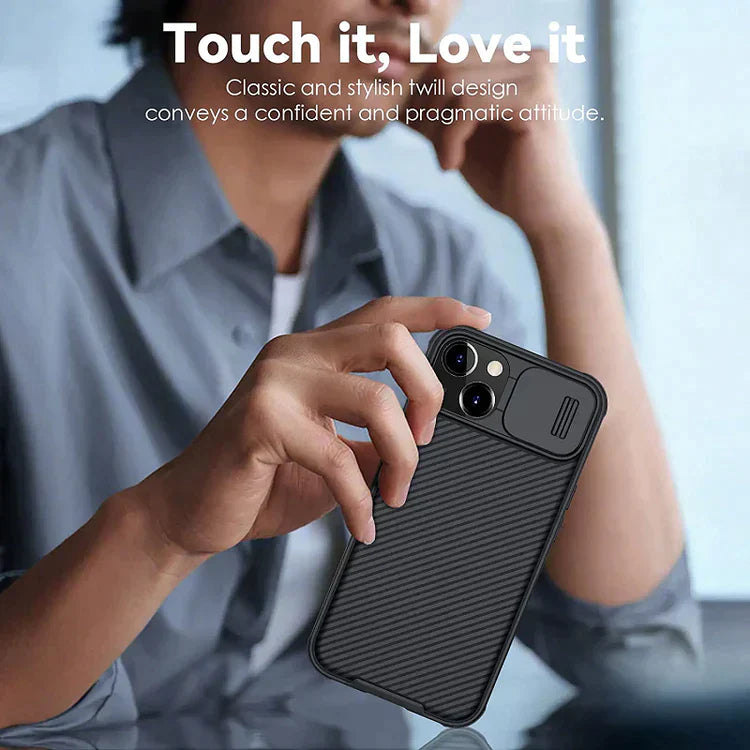 Nillkin iPhone 14 Plus Cam-shield Pro Case with Camera Protection - Black