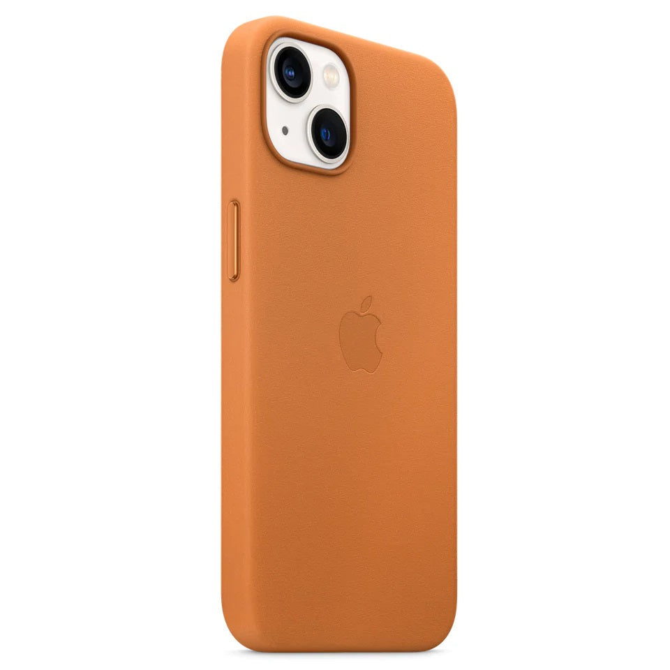 iPhone 13 Leather Back Cover Case with MagSafe - Tan