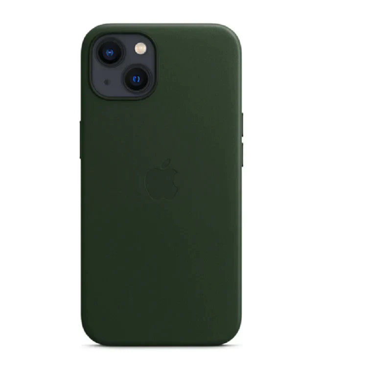 iPhone 14 Max  Leather Cover Case - MagSafe Supported - Green