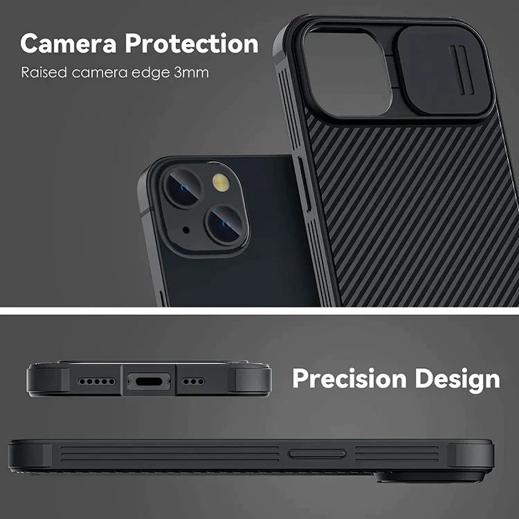 Nillkin iPhone 14 Cam-shield Pro Case with Camera Protection - Black