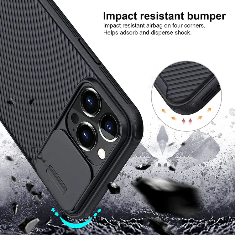 iPhone 14 Pro Max Cam Shield Shutter Camera Protection Back Cover Case