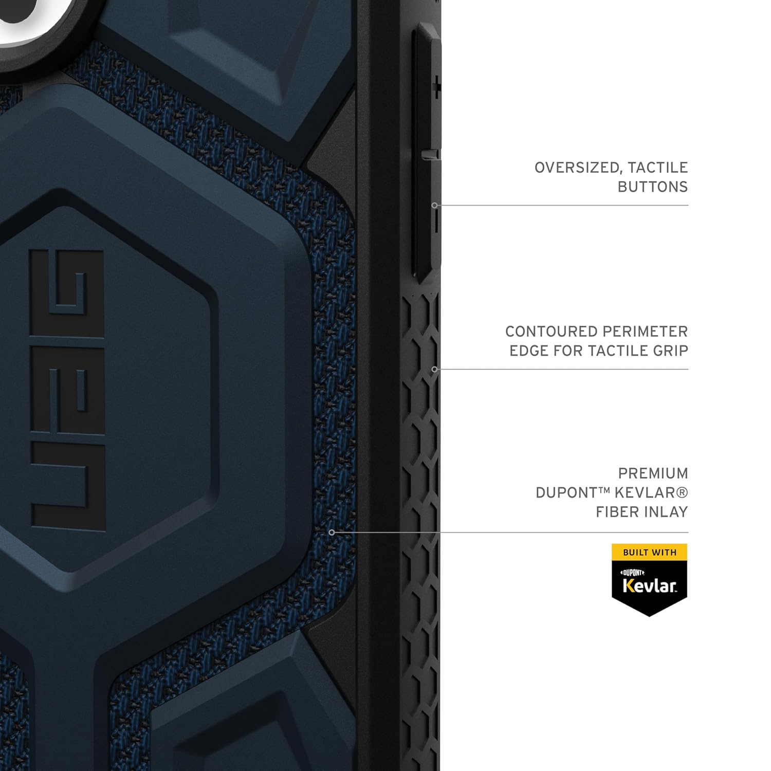 iPhone 16 Pro UAG Case, Monarch Pro Kevlar Series with Magsafe - Blue