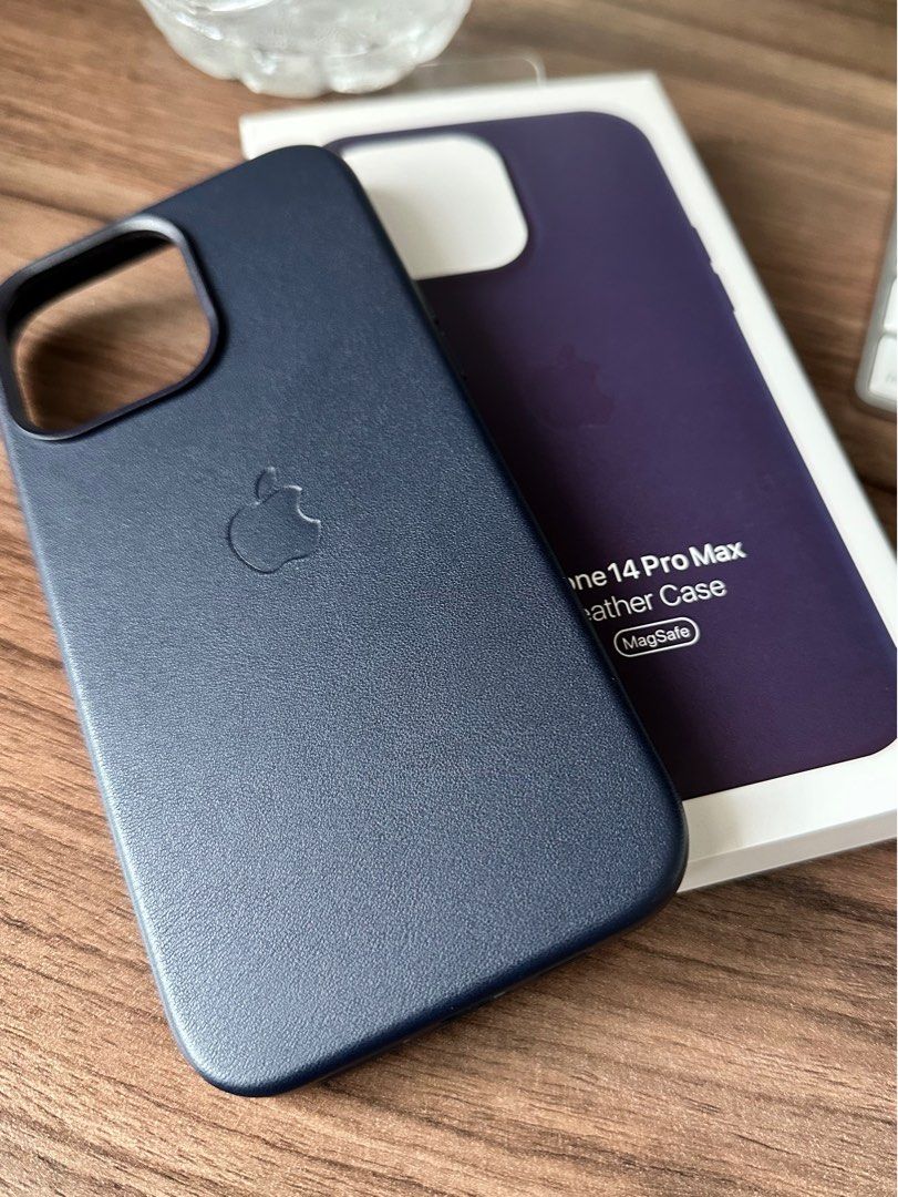 MagSafe Leather Case for iPhone 14 Pro - Ink Blue